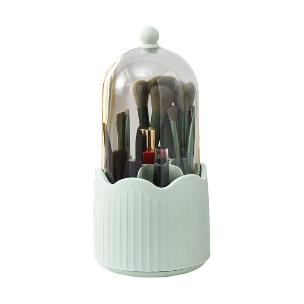 Dust-proof Rotatable Makeup Brush Box Detachable Desktop Makeup Organizer  Lipstick Eyebrow