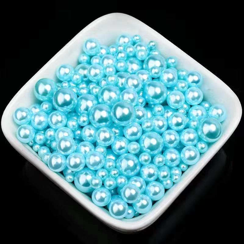 2Mm-30Mm Non-Porous Abs Imitation Pearl Water Grinding Plastic Round Bubble Beads, Shoes, Bags, Clothing Headgear, Bead Filling Accessories