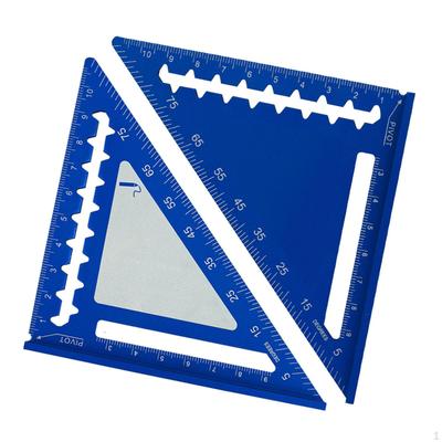 Équerre à triangle de traçage 45/90 degrés Équerre de charpentier Professionnelle Résistante à l'usure Jauge de mesure DIY