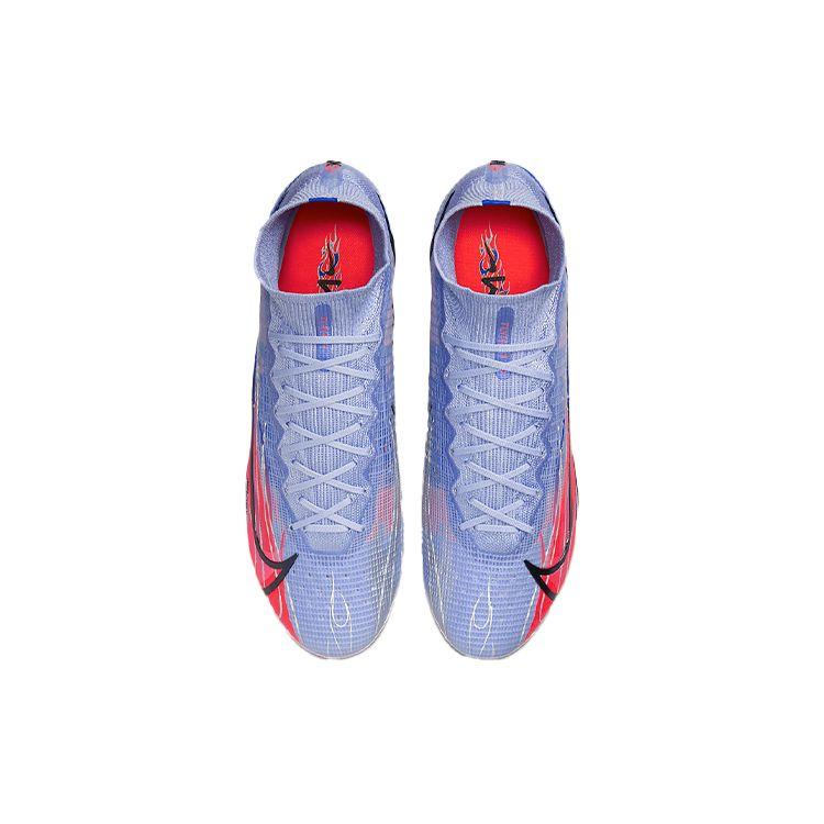 Nike Kylian Mbappé X Mercurial Superfly 8 Elite AG Flames Unisex Sneakers Purple Light-Thistle Indigo-Burst DJ3973-506