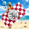 AFC Ajax Beach Towel Quick Dry Soft MicrofiberSand Resistant Oversized Cabana Bath Sheet for Swimming Pool Travel Gift