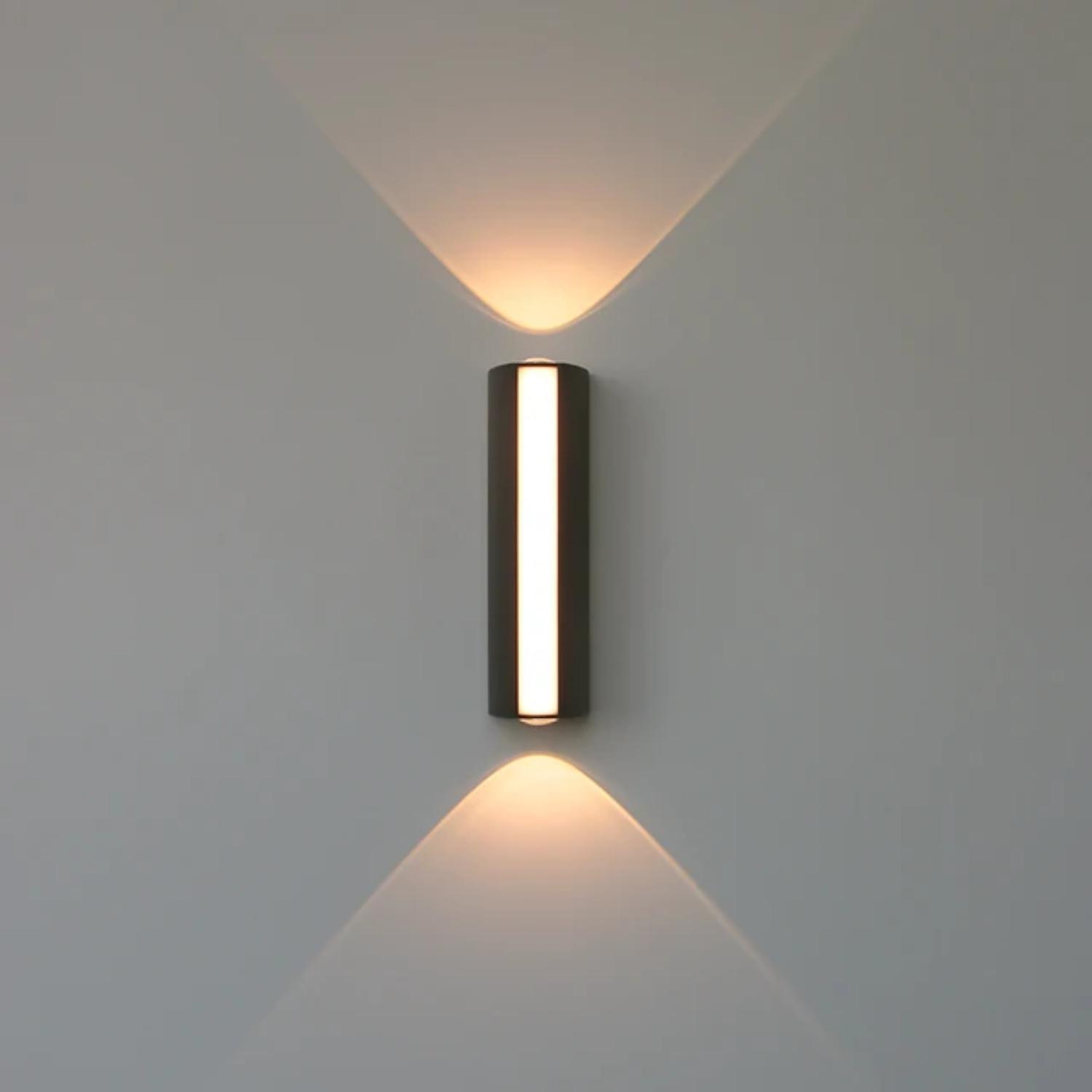 

Новый яркий и стильный водонепроницаемый уличный настенный светильник мощностью 12 Вт для сада и крыльца - декоративный светильник для двора с внешним освещением Warm White чёрный