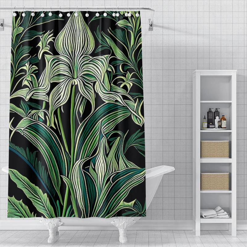 Home Shower Curtains for Bathroom Waterproof Fabric Modern Nordic Style Bathroom Curtains Shower Curtain 180x200 240x180 Aaaa