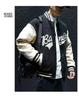 Men's Suede Embroidered Retro Bomber Jacket - Spring/Autumn