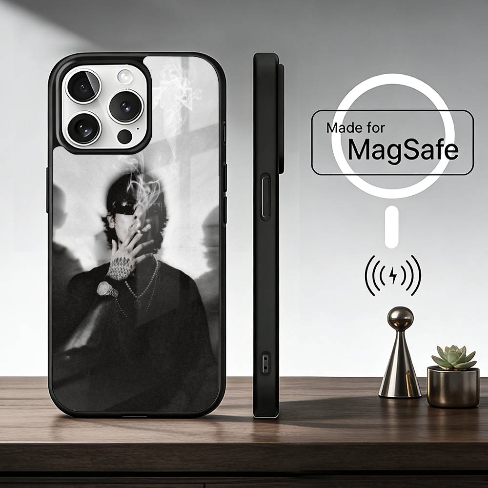 Rapper N-Natanael C-Cano Phone Case For iPhone17,16,15,14,13,12,11 Plus,Pro Max, New Magnetic Wireless Charging