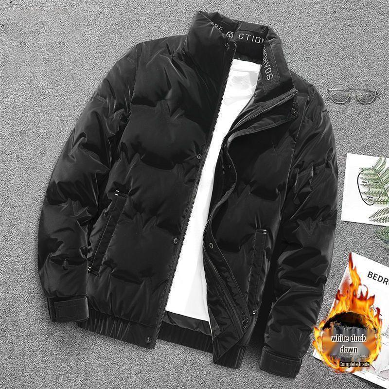 Men's Ultra-Thick Lightweight White Duck Down Jacket - Clearance Winter Style, Wash-Free Outerwear