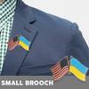 Ukrainian, American Flag Pin Brooch Badge Pin Clothes Decoration Clothing Accessories