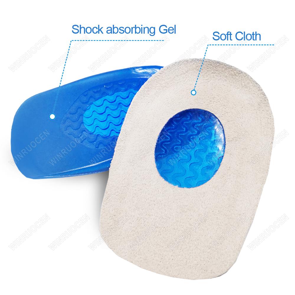New Silicone Gel Orthopedic Insoles Back Pad Heel Cup for Calcaneal Pain Health Feet Care Support Spur Feet Cushion Pads Unisex