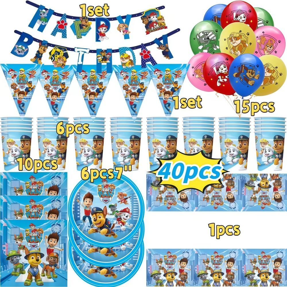 Ed Birthday Party Decorations Balloons Tableware Paper Cups Plates Tablecloth Party Decorating Accessorie For Boy Girl