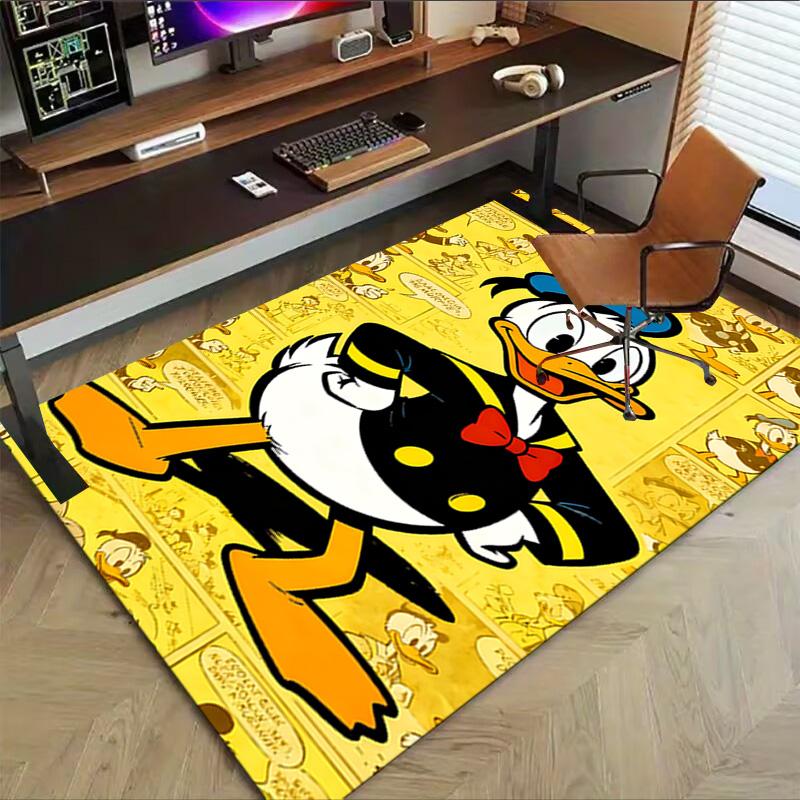 Dapper Duck'S Comic Adventure Carpet For Playroom Bedroom Living Room Sofa Home Decorkids Game Area Rug Nonslip Floor Mat
