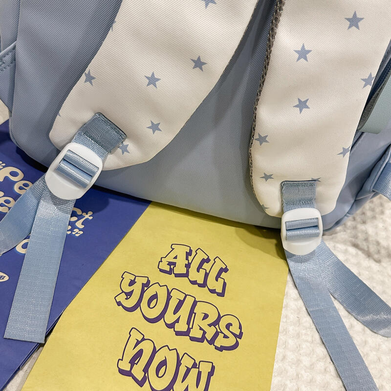 Preppy Student School Bag Lightweight Large Capacity Backpack