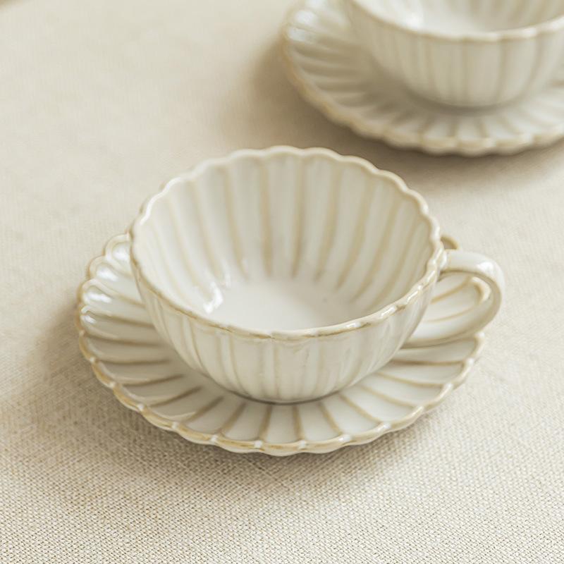 High-End Exquisite Coffee Cup, High-Value Cup And Saucer Set, Ceramic Mug, Latte Cup, High-End Afternoon Teacup.
