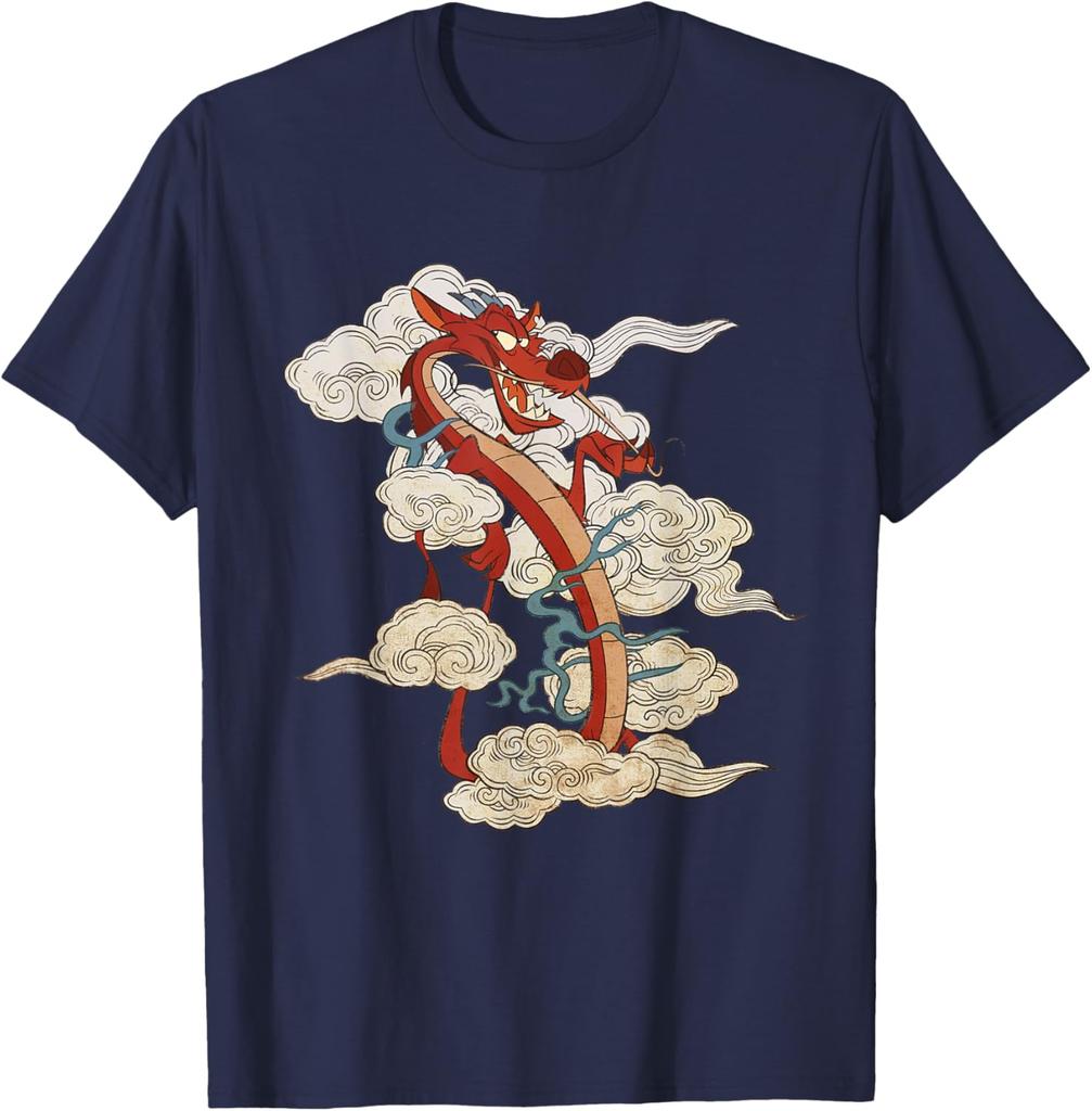 Hot Fashion Casual Disney Mushu T-Shirt T-Shirt S-4XL Four Seasons