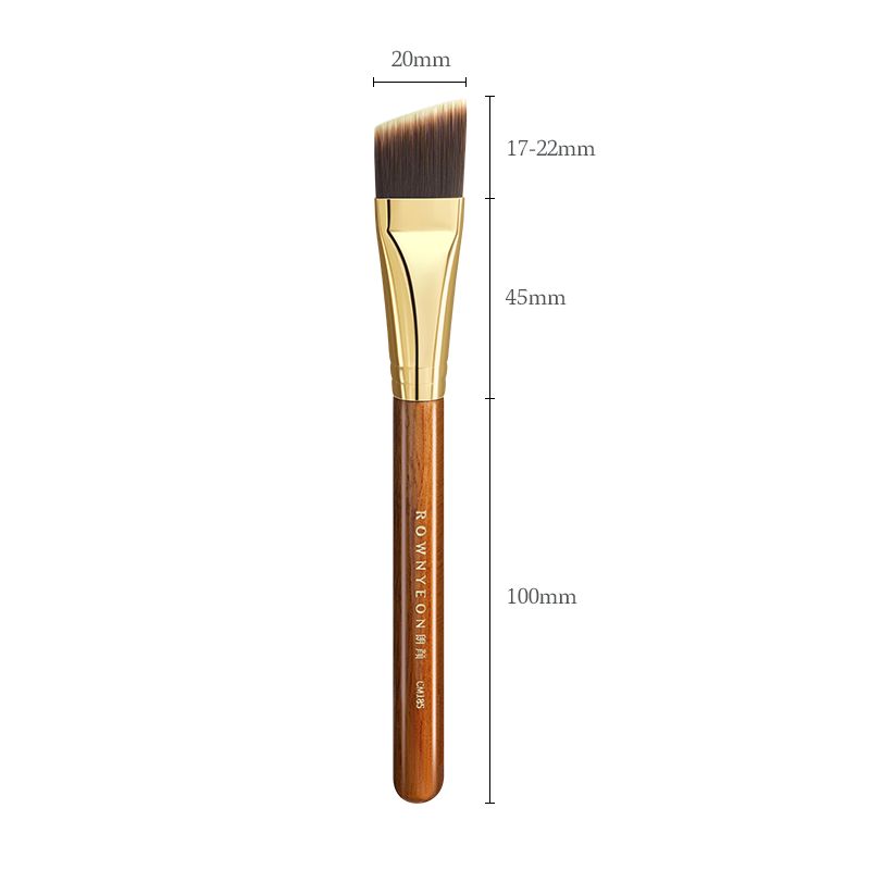 Langyan Makeup Brush Cm184/185 Flat Foundation Brush with Angled Head for Professional Makeup Artists Other materials Cm185 Angled Foundation Brush