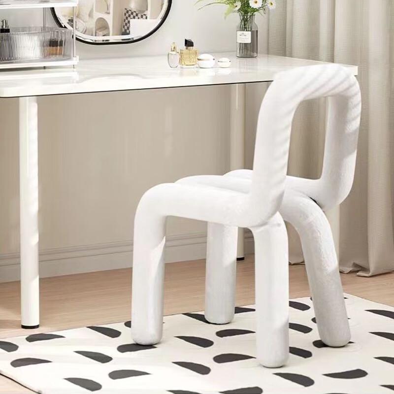OEING Lamb Wool Backrest Leisure Chair