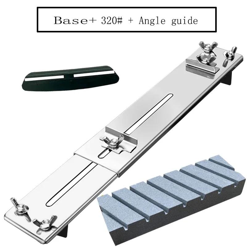 Oilstone Whetstone Sharpening Stone Fixed Knife Sharpener Angle guide 15degrees Accessories Kitche Knives Auxiliary Tool320-8000