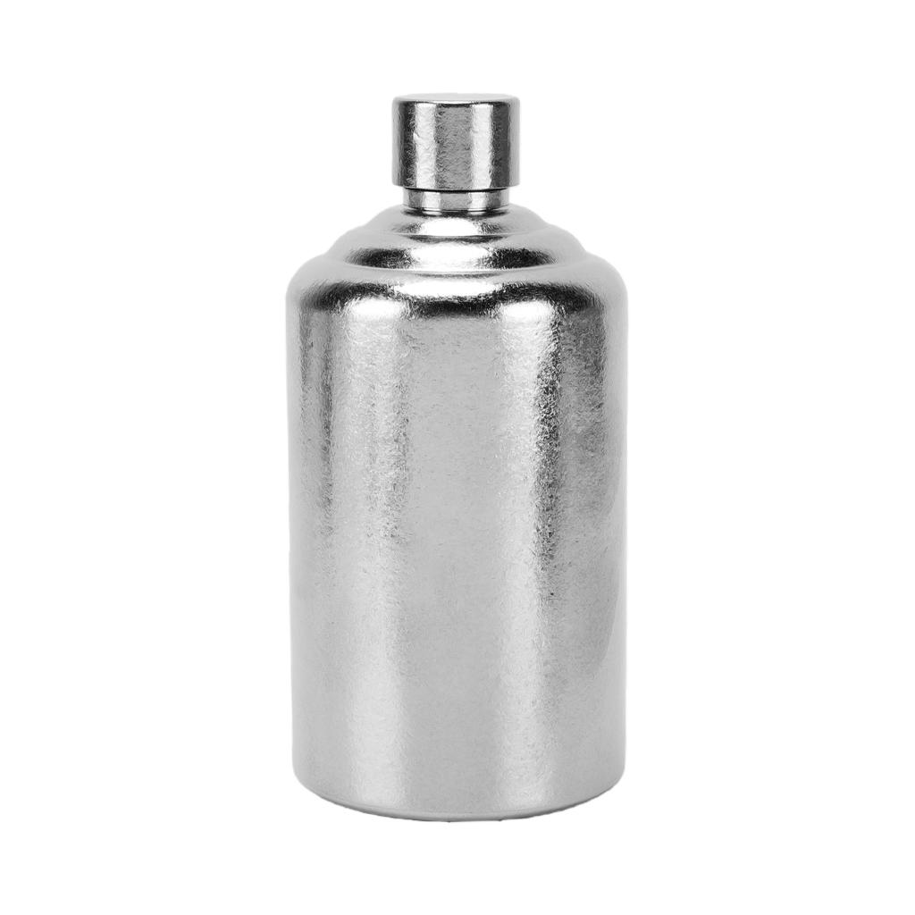 Pure Ti Round Flask Portable Lightweight Durable Ti Made Smooth Pouring 520ml