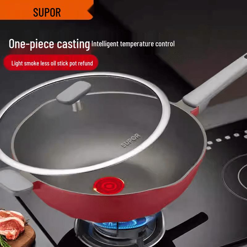 Supor Titanium Red Dot Non-stick Wok