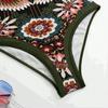 2024 European & American Retro Print Swimsuit & Beach Dress Set for Women