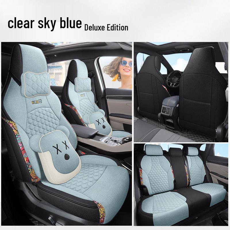 LDJ Seat Cushion for BYD Song PLUS: Fashionable, Sports-Style, All-Season Pad.