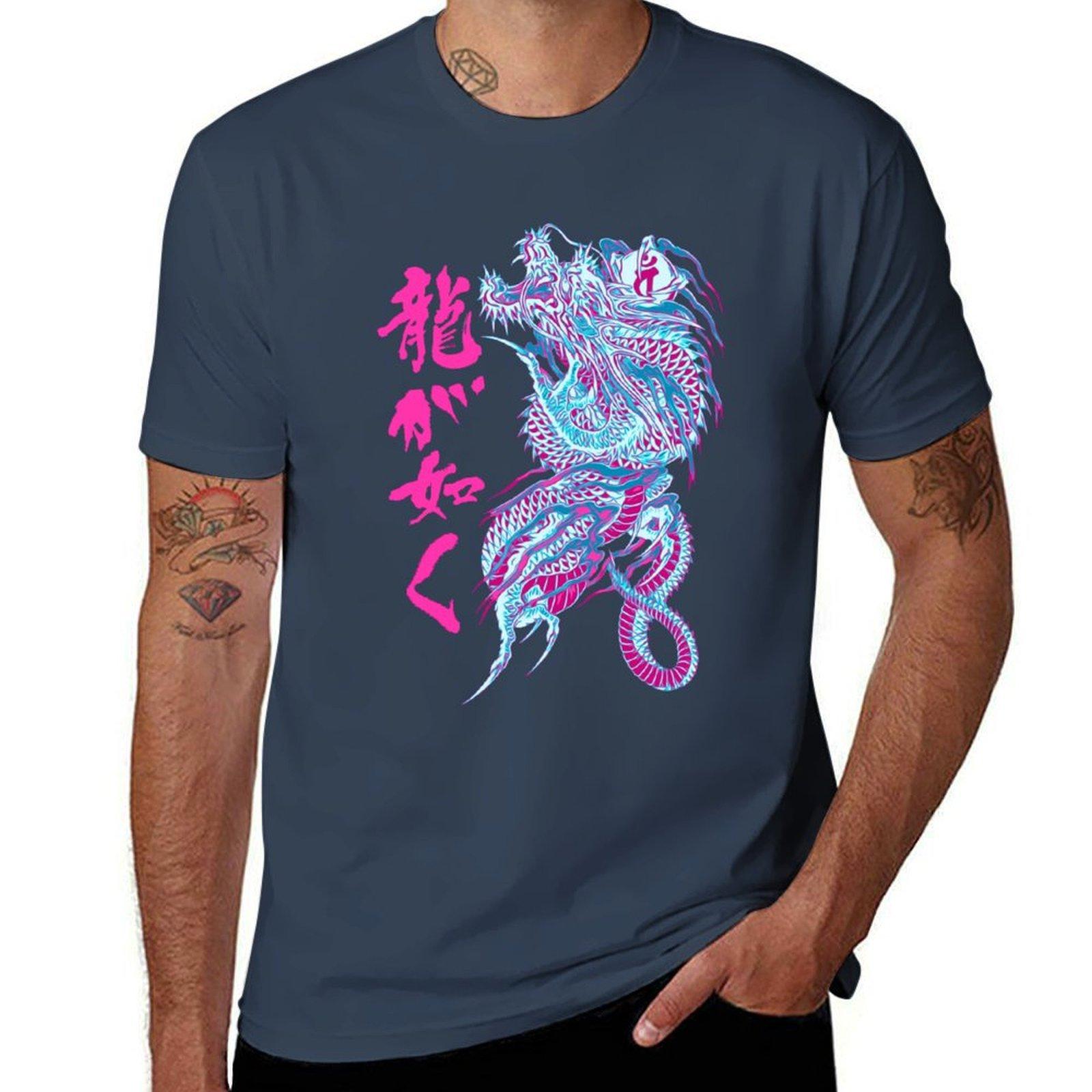 Ryu Ga Gotoku 02 Tshirt Summer Print Short Sleeve Tee S