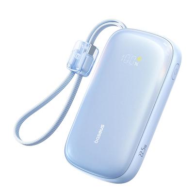 Powerbank 20000mAh 22.5W Z Wyświetlaczem Kablem EnerFill FC21 Qpow 3 Ultra - Niebieski
