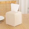 Large-Capacity Drawer Box PU Leather Foldable Tissue Box Modern Square Tissue Box  Car