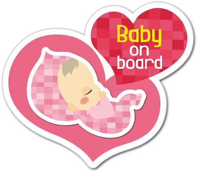 Babystity Baby On Board Magnet Sticker Sign (Magnet, No, 4)