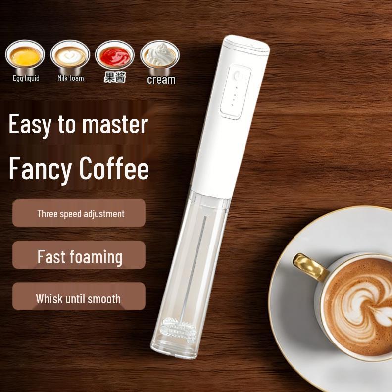 Wireless Handheld Electric Milk Frother Blender for Coffee