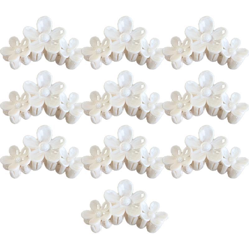 Smudge Textured Hair Clip Women's High-end Sense Wavy Flowers Shark Clips Versatile Hair Accessories