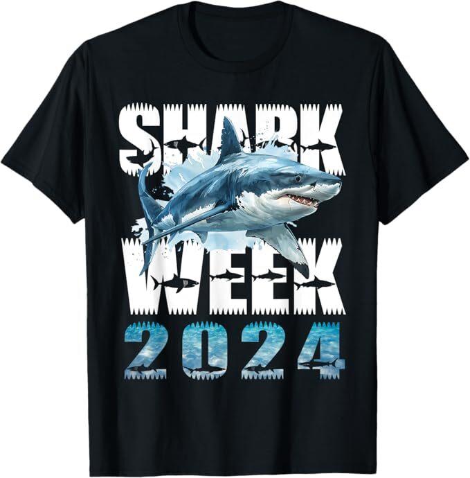 2024 Week Animal Sea Shark Lover Matching Squad Beach Ocean T-Shirt Mens Womens Tees Top M