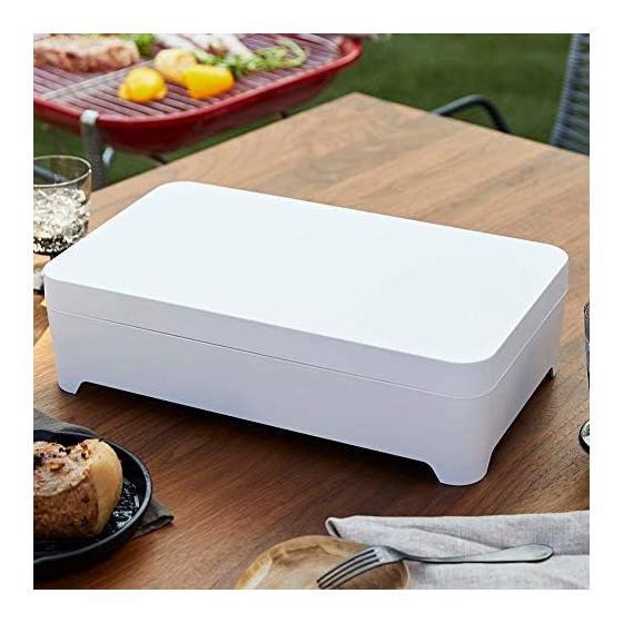 Yamazaki Jitsugyo Tabletop Drainer Tray with Lid Square Shape [Lid Only] White Approx. W42XD25XH3.8cm Tower 2528