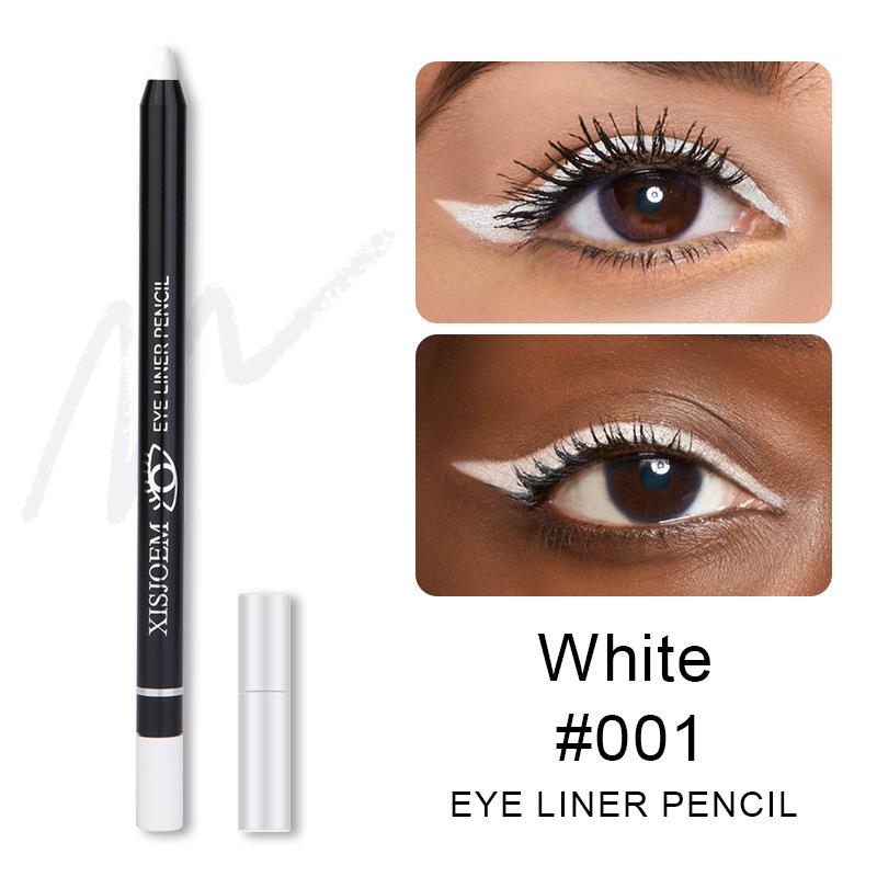 

Eyeliner Pen Waterproof Non-Smudging 12 Color Pearlescent Long Lasting Aegyo Saliva Foam Linereye Eyeliner 1.3g*3pcs