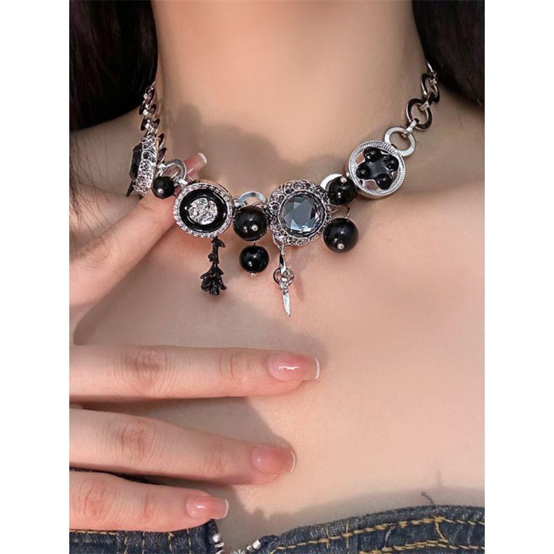 Y2g Memory Button Heavy Industry Subculture Gothic Necklace