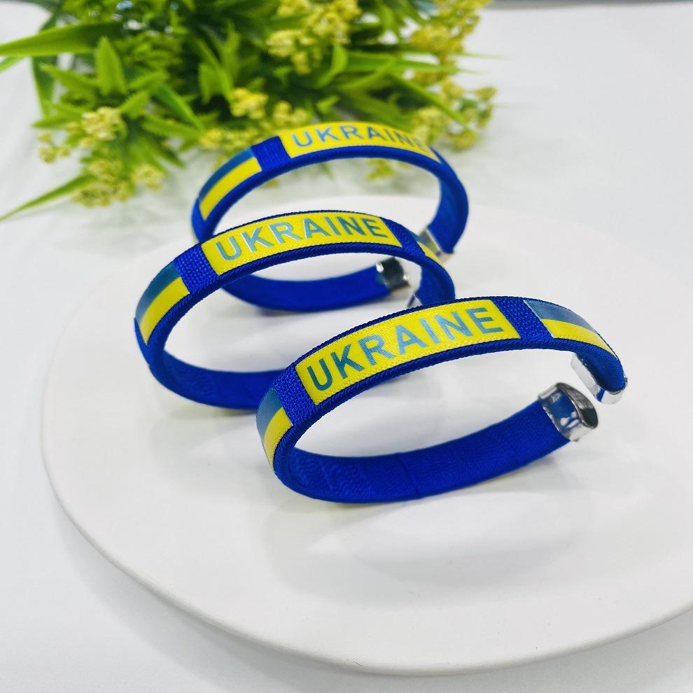 2026 FIFA World Cup Bracelets Boys Girls National Flag Ribbon Bracelet Fashion Woven Football Fan Wristband