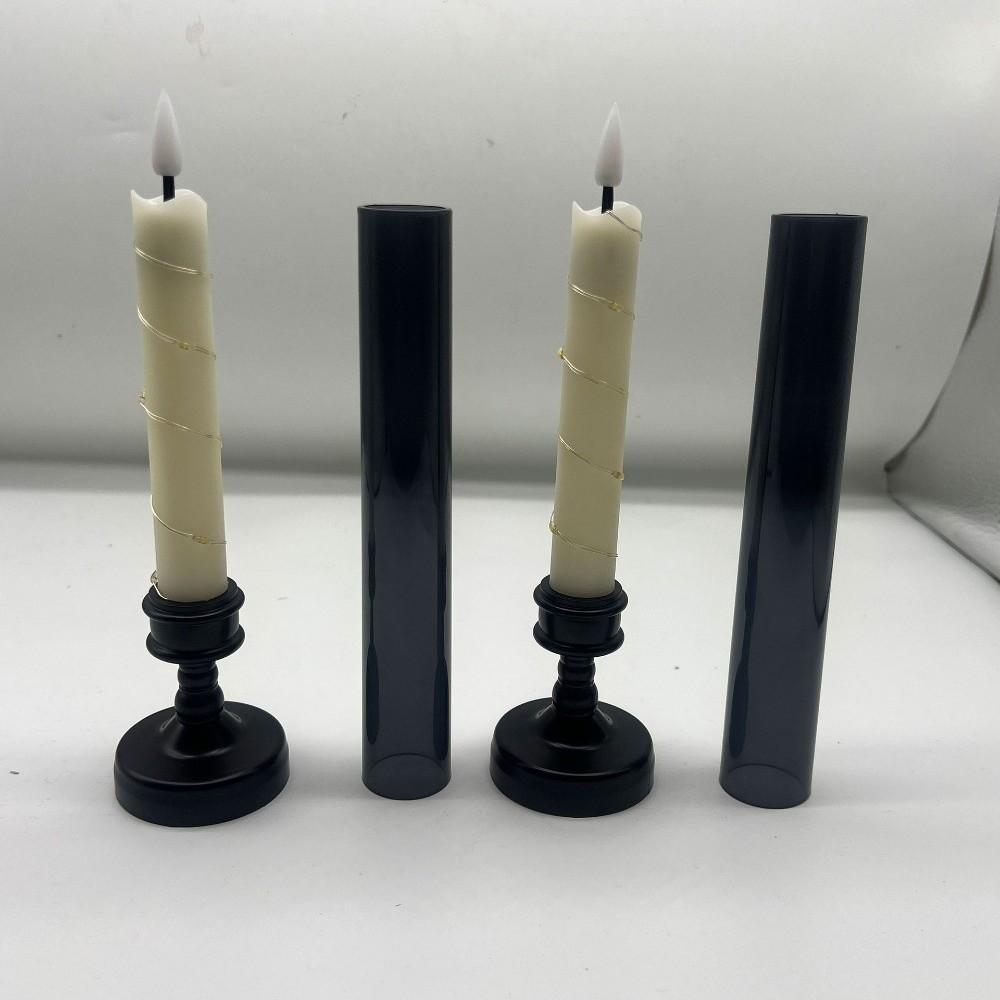 Luminous Flameless Candle Lamp Flickering LED Taper Candles Atmosphere Light  Wedding Party Decor
