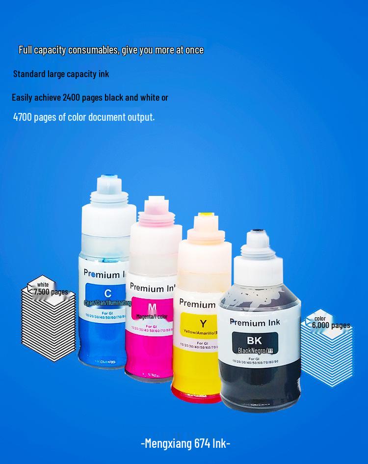 Tusz Epson 673/672/674 do drukarek L800/L805/L810/L850/L455