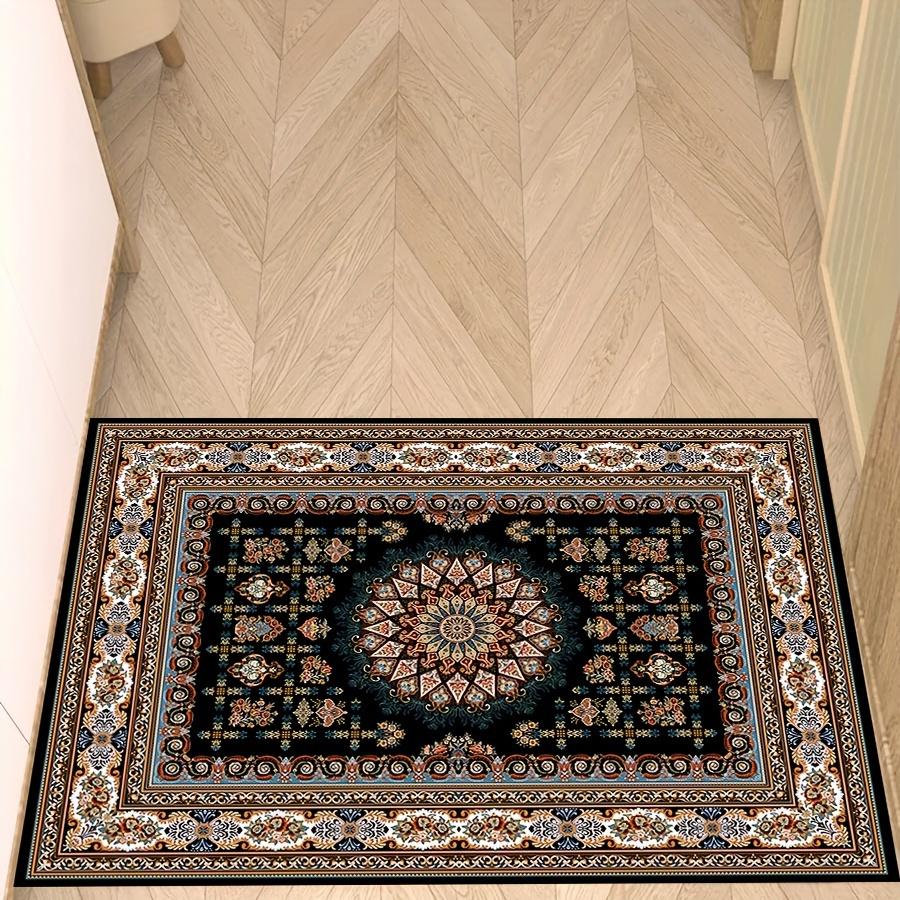 A Retro European Style Carpet Living Room Entrance Non Slip Easy To Clean Luxury Decorative Carpet Home Decoration
