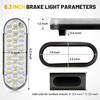 Oyviny 6 Inch Oval White LED Trailer Tail Lights With 24LEDs Super Bright Oval 6" Reverse/Backup Tail Lights With Flush Mount Grommets DOT SAE