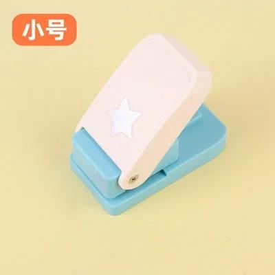 Craft shape punch embossing machine, round heart star shaped punching machine, greeting card, hand account, collage
