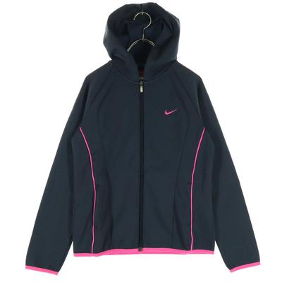 Long Sleeve Zip Hoodie S Navy Women Used