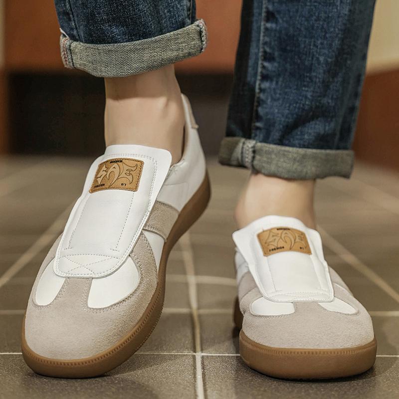 Fashion 2025 New Handmade Leather Shoes Comfortable Men Casual Shoes Fashion Men Driving Shoes Lace Up Men Flats Luxury Brand Loafers