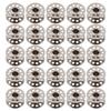 25pcs Sewing Machine Bobbins Multifunctional Stainless Steel Embroidery Bobbins with Storage Box