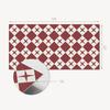 Printed Vinyl Tiles - Bedroom Decoration Diamond Pattern with Stars 6x60x30 Cm