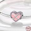 Copper Heart-Shaped Love Flower Element Valentine'S Day Gift Beads Suitable For 3Mm Original Bracelet Diy