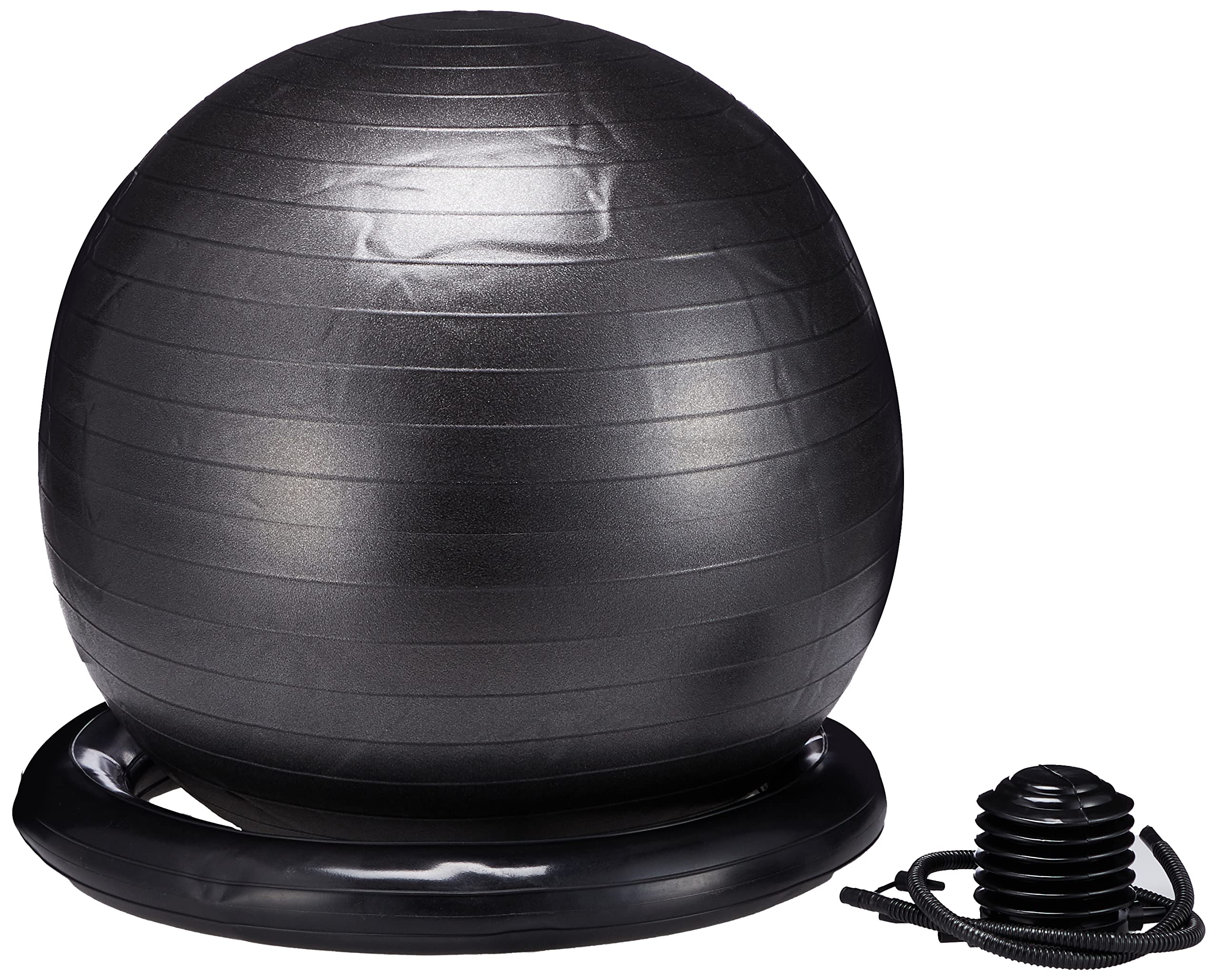 

La-VIE Posture Yoshio Gym Ball with Rings, 65cm Black, Balance Ball Chair with Air Pump, 3B-3123 [Genuine Manufacturer Product]