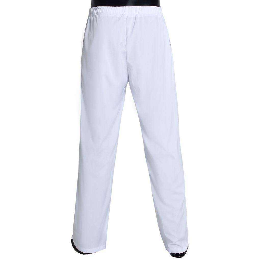 Classic Cotton Blend Mens Lounge Pants With Elastic Waist For Casual Wear M
