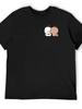 Süßes Dudu Bär und Bubu Panda Kuss Design T-Shirts für Damen und Herren | Freizeit Rundhals Kurzarm T-Shirts mit Herzförmigem Augen Design
