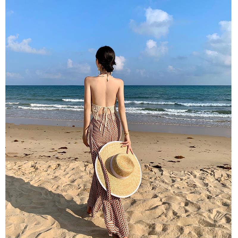 Bohemian Seaside Knit Tassel Bikini Bandeau with Chest Pads