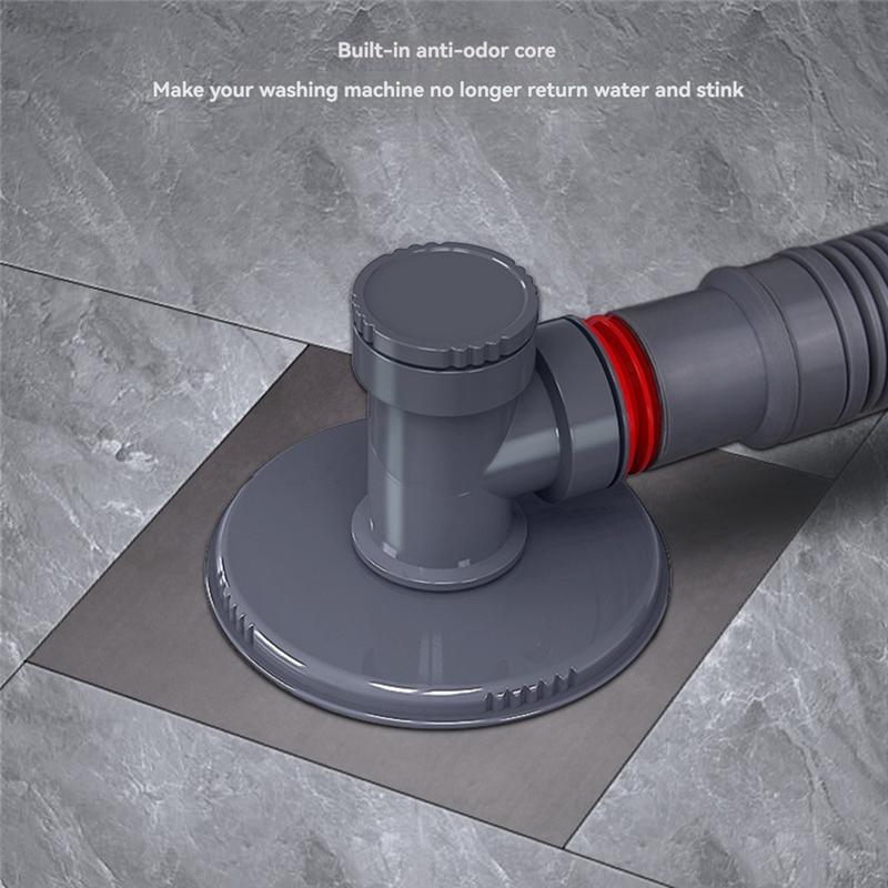 CYCLI-Multifunctional Washing Machine Drain-Pipe Sewer Pipe Special Floor Drain Connector Deodorant Anti-Overflow Adapter